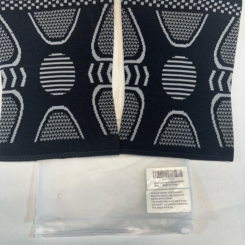 Black and Gray Knee Support